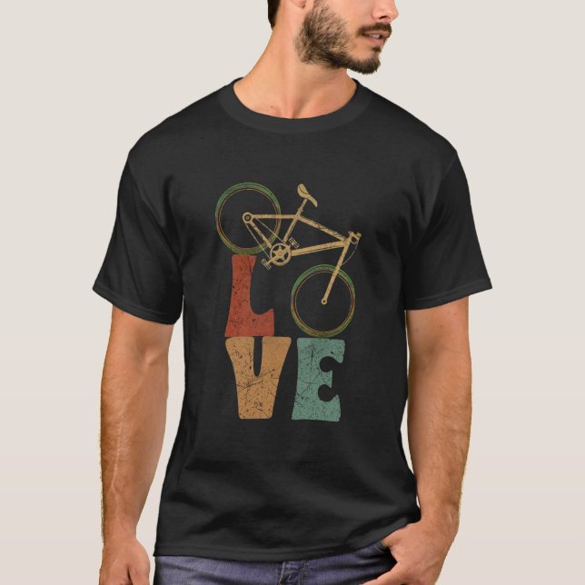 T-shirt Vélo Love Vintage (Framsida)