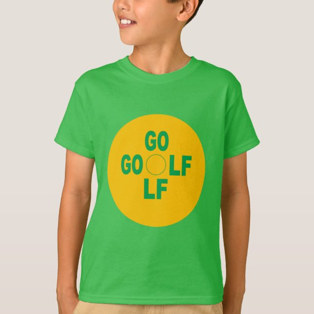 T-shirt vert trèfle  Enfants    SPORT  GOLF  (Framsida)