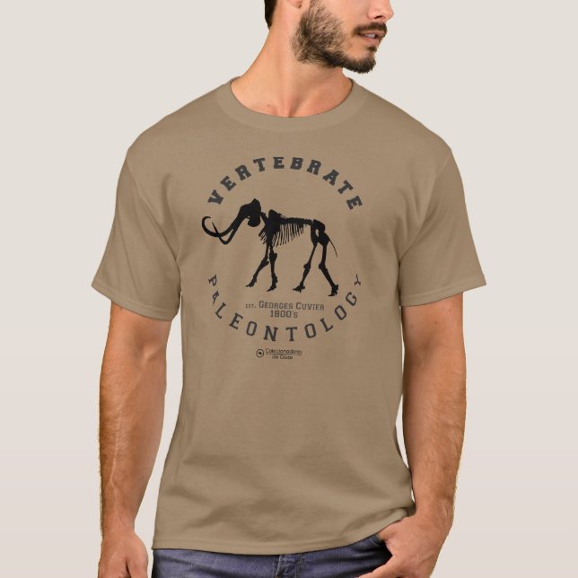 T-shirt "Vertebrate Paleontology" (Framsida)