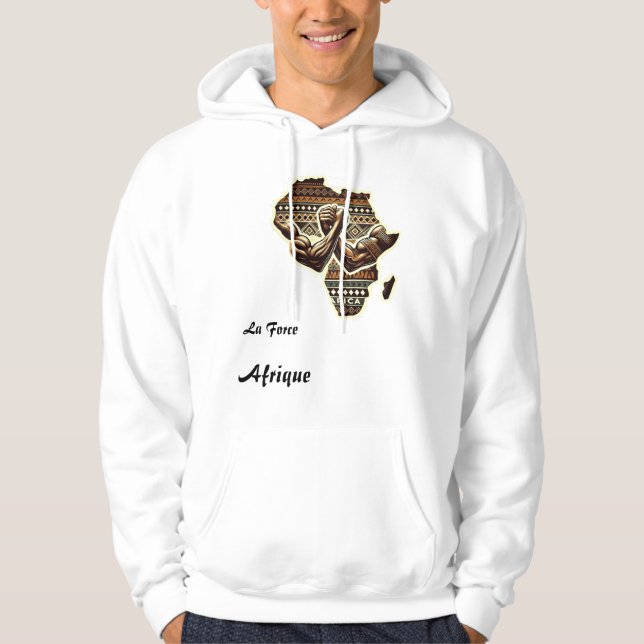 T-shirt Veste à capuche la Force Afrique Hoodie (Framsida)