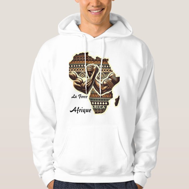 T-shirt Veste à capuche la Force Afrique Hoodie (Framsida)