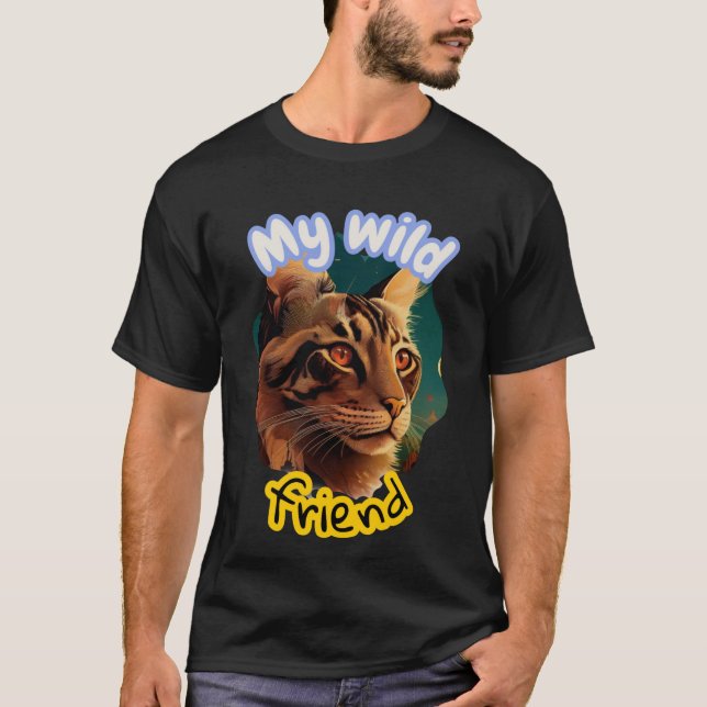 T-Shirt Vild katt (Framsida)