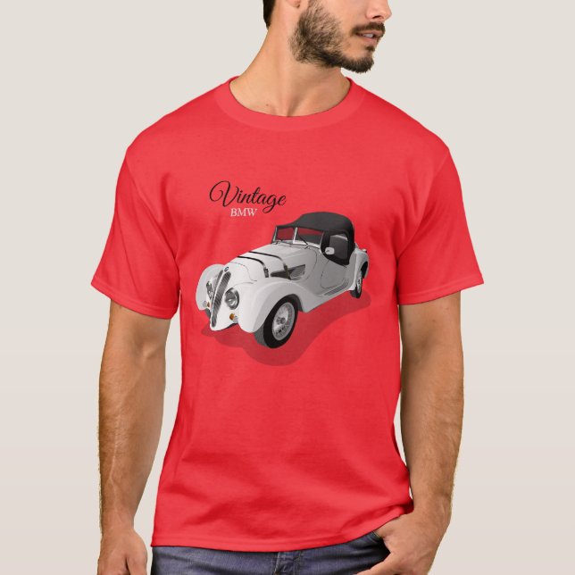 T-Shirt VINTAGE BMW CAR T-Shirt (Framsida)