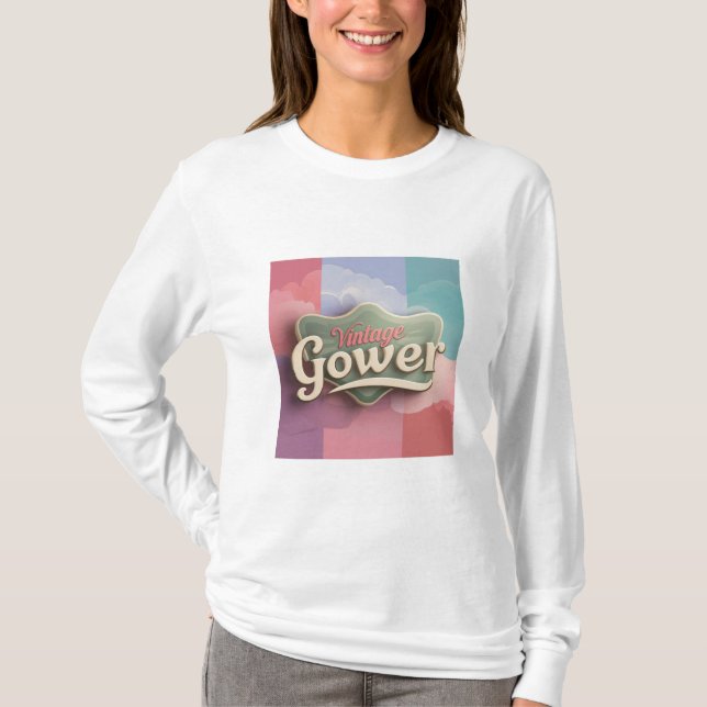 T-shirt "Vintage Gower"  (Framsida)