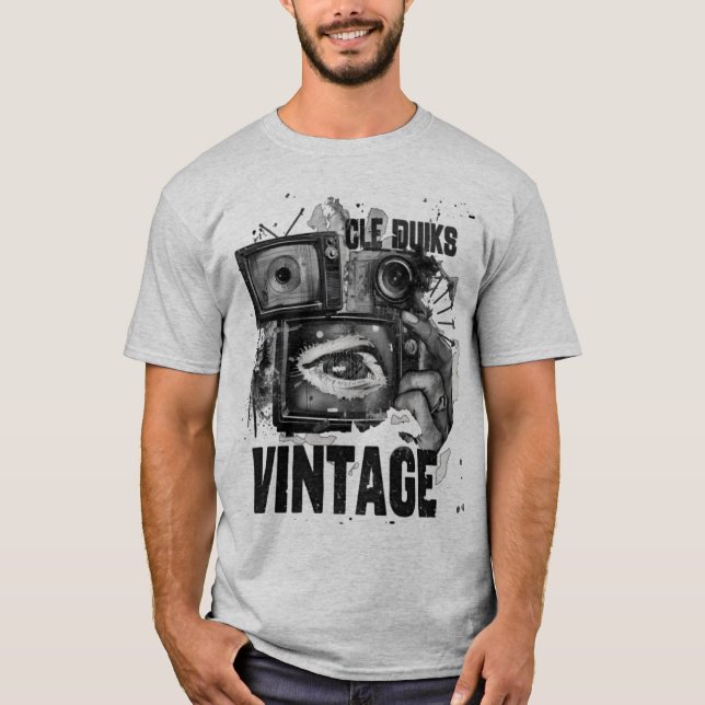 T-shirt vintage homme design artistique  (Framsida)