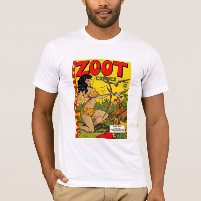 T-Shirt Vintage Serietidningsomslag Zoot (Framsida)