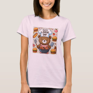 T-shirt-Vuxen för kutbjörnans arbetsdag T Shirt
