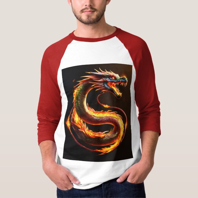 T-shirt - Whimsical Dragon Dreamscape (Framsida)