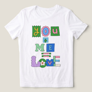 T-Shirt white valentins dag för gåva