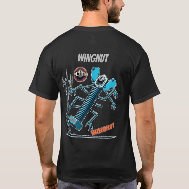 T-Shirt Wingnut-teckning (Baksida)