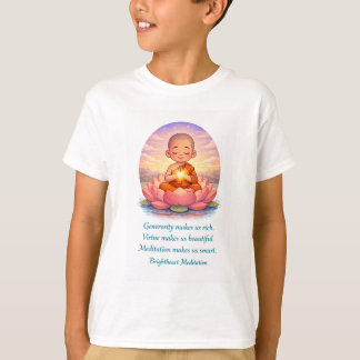 T shirt with child monk