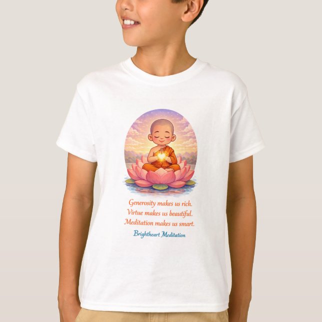 T shirt with child monk (Framsida)