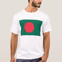 T Shirt with Flagga of Bangladesh