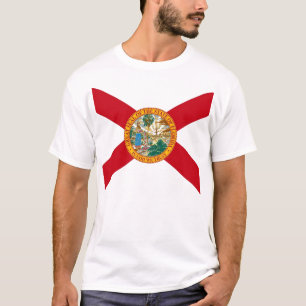 T Shirt with Flagga of Florida State USA