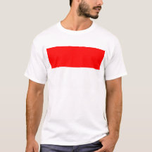 T Shirt with Flagga of Indonesia
