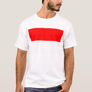 T Shirt with Flagga of Indonesia