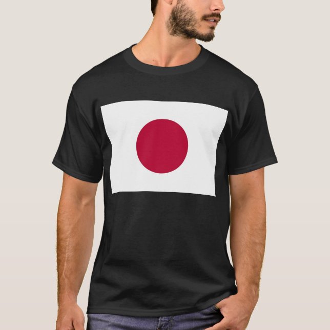 T Shirt with Flagga of Japan (Framsida)