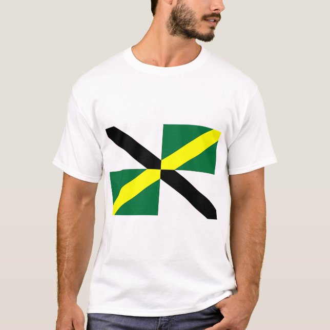 T Shirt with Flagga of Monterey, Kalifornien (Framsida)