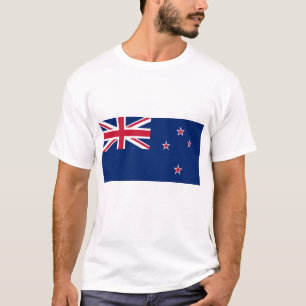 T Shirt with Flagga of New Zealand