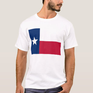 T Shirt with Flagga of Texas State USA