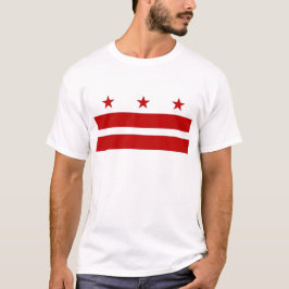 T Shirt with Flagga of Washington DC - USA