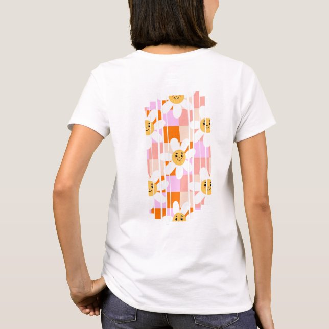 T-Shirt with flowers (Baksida)