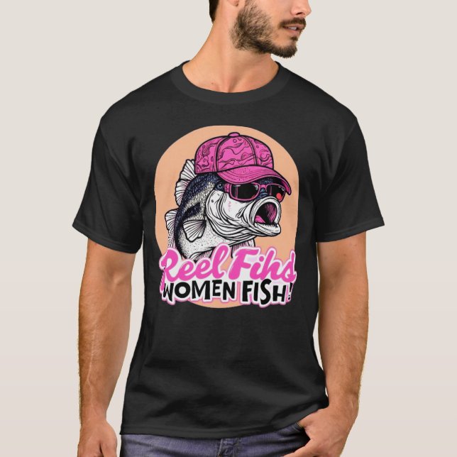 T-SHIRT WOMEN FISH NEW MODE DESIGNER TEE (Framsida)