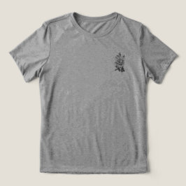 T SHIRT WOMENS BELLA TRI FLOWER DESIGN