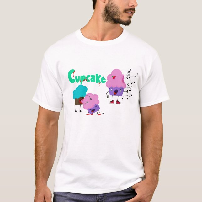 T-shirt Zombie Cupcakes (Framsida)