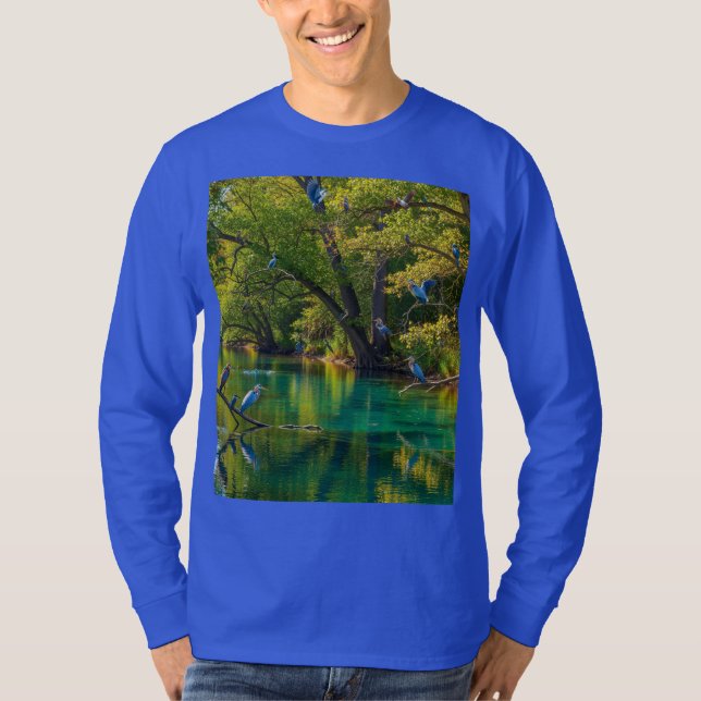 T-ShirtA Fredlig kvällstid i naturens kejsardöme * T Shirt (Framsida)