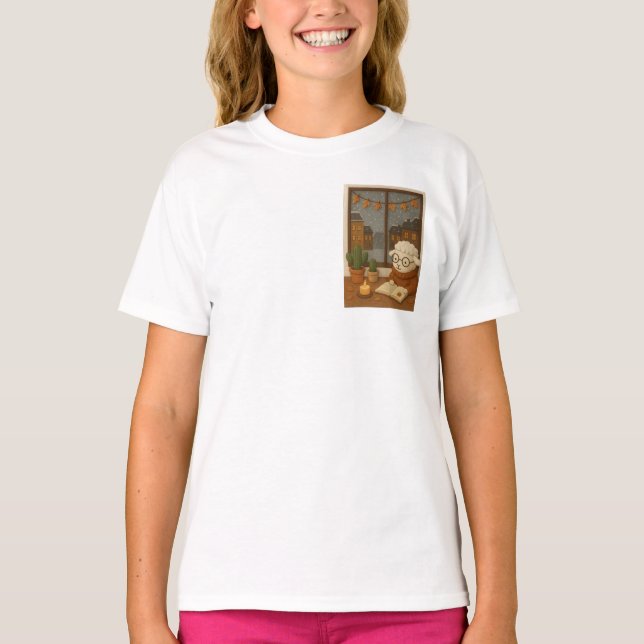 T-ShirtCozy Autumn Reader T Shirt (Framsida)