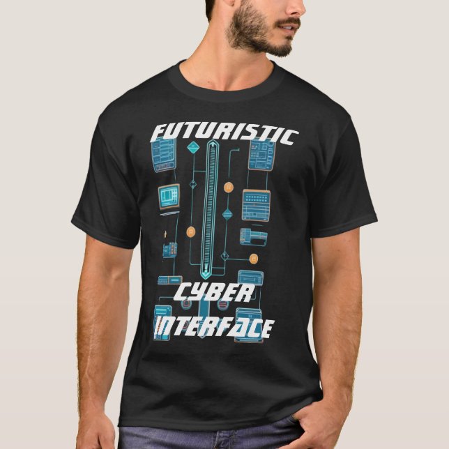T-ShirtCyber-gränssnitt T Shirt (Framsida)