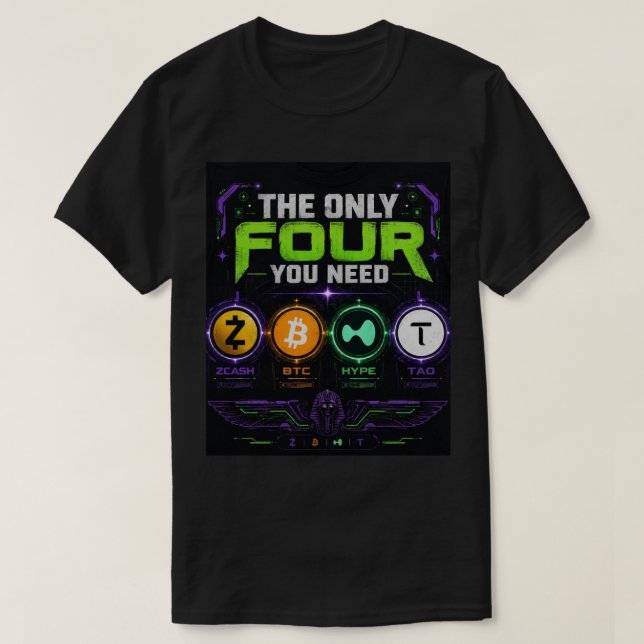 T-ShirtDe enda fyra du behöver – Crypto Future Edi T Shirt (Design framsida)