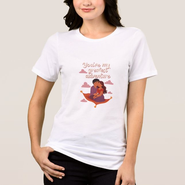 T-ShirtDu Är Mitt Största Äventyr – Romantisk Flyg T Shirt (Framsida)