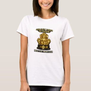 T-ShirtGolden Paws Vinnare Bästa Kattmamma Någonsi T Shirt