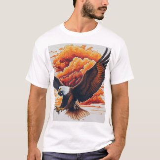 T-ShirtMajestic Eagle Graphic T-Shirt - Fet och F