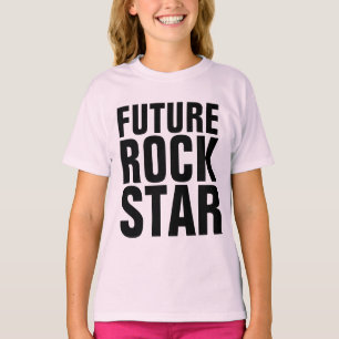 T-SHIRTOR FÖR FRAMTIDA ROCKSTJÄRNOR FLIKOR T SHIRT