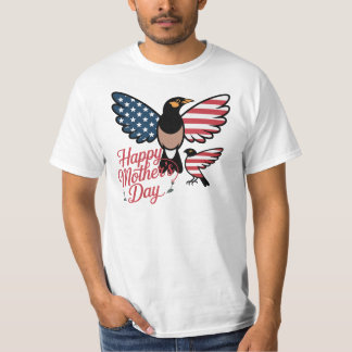T-ShirtPatriotisk Glad mors dag Fåglar T‑Shirt T Shirt