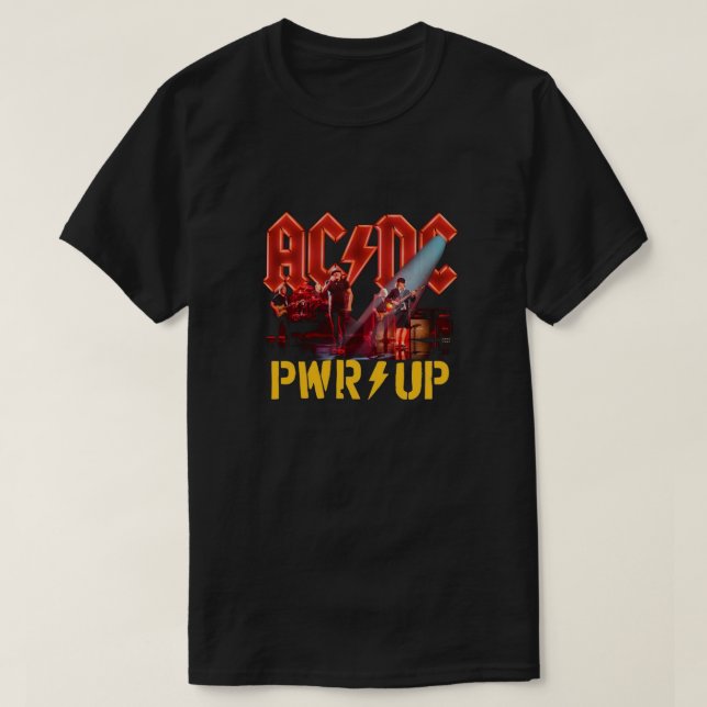 T-shirts ACDC Band Power Up Album (Design framsida)