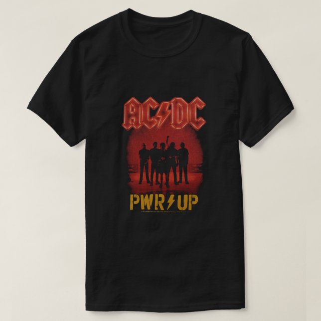 T-shirts ACDC Power Up Sten Band (Design framsida)