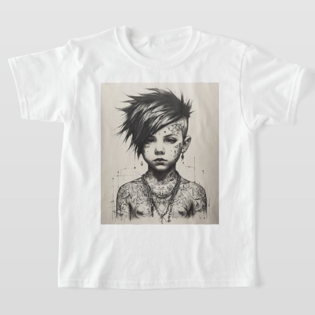 T-shirts är en unik grafik (Laydown)