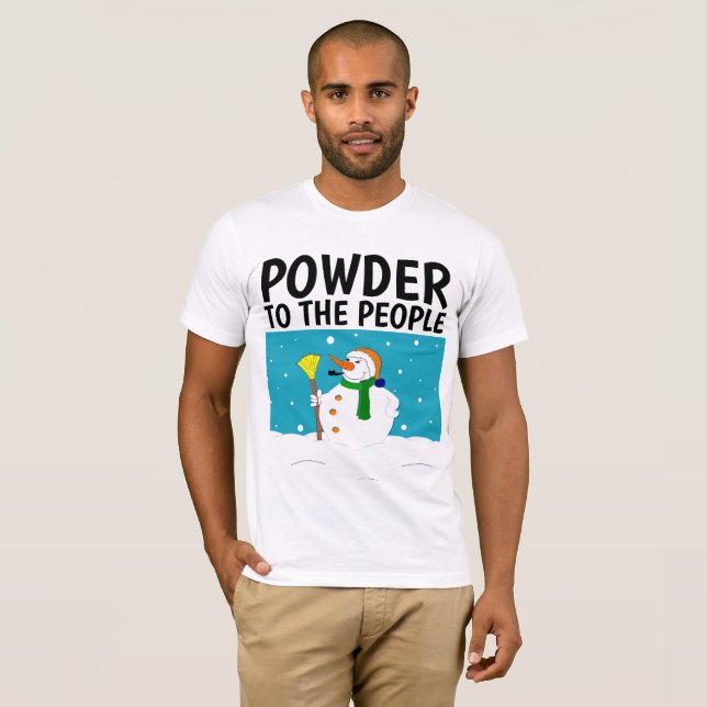 T-shirts av snö ÄLSKARE (Hel framsida)