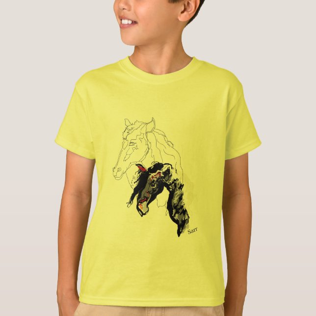 T-shirt's Boys: Kärlek of Horse's T Shirt (Framsida)