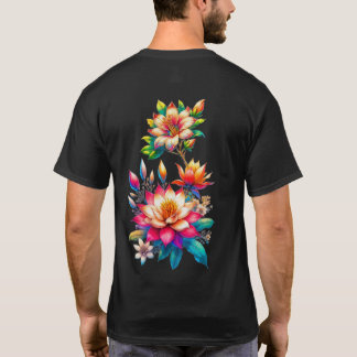 t-shirts design  "Färgrik blomillustration" eller