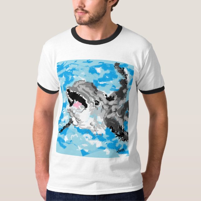T-shirts: Dolphin at Play T Shirt (Framsida)