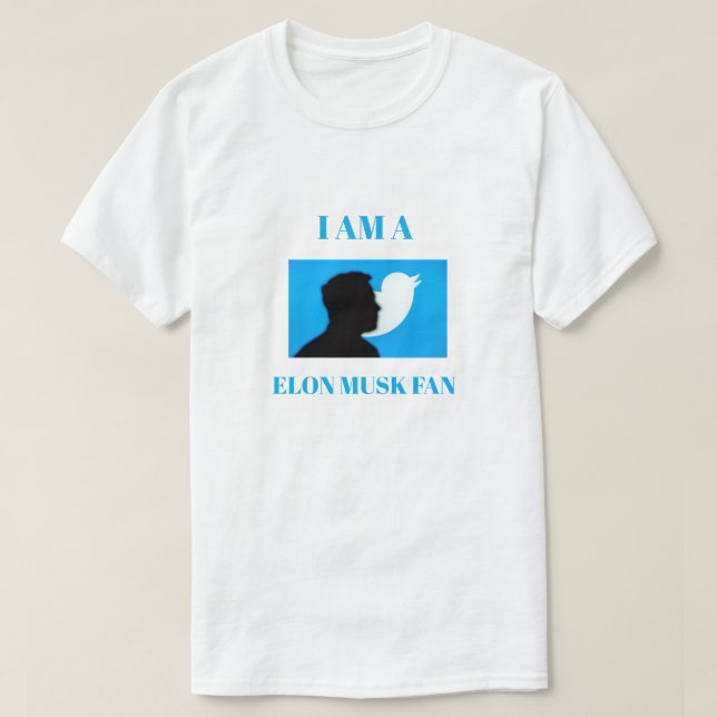 T-shirts Elon Musk fan (Design framsida)