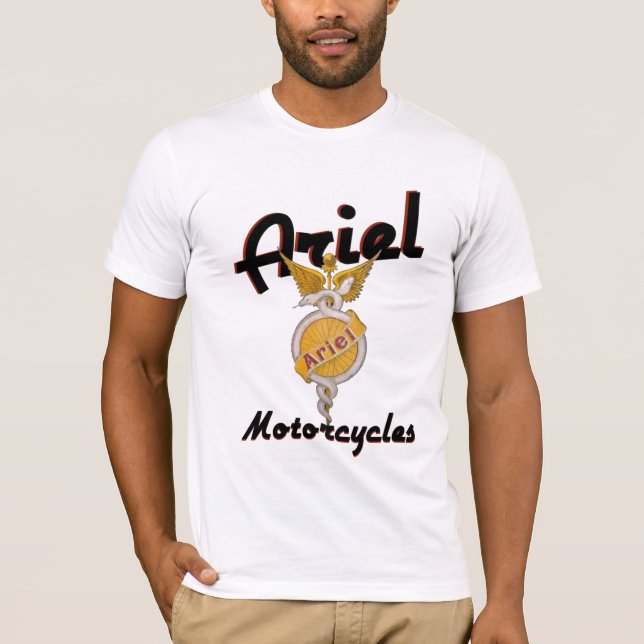 T-SHIRTS. FÖR ARIEL-VINTAGEMOTORCYKEL TRÖJA (Framsida)
