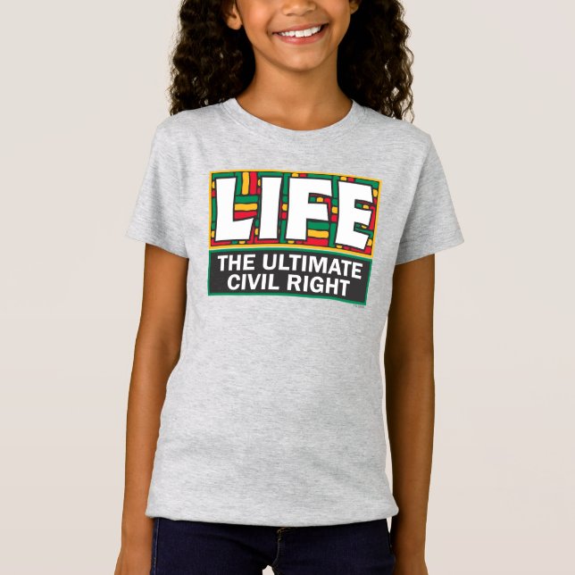 T-shirts för flickor med djärv design. (Framsida)