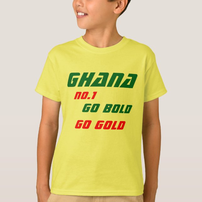 T-shirts för Ghana-olympiaden (Framsida)