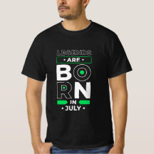 T-shirts för herrar med födelsedag i juli - Legend